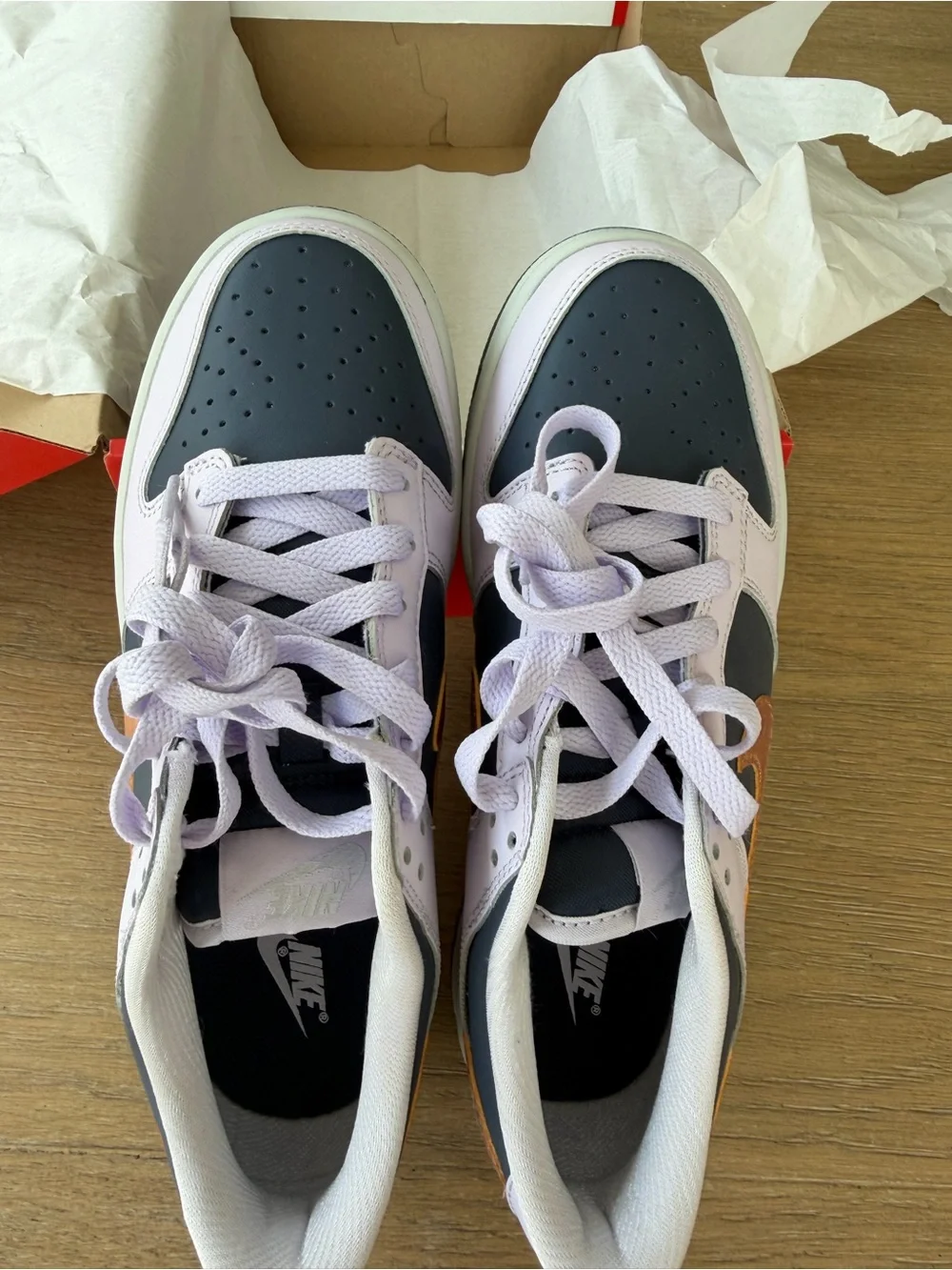 *BRAND NEW* Nike Dunk Low SE (GS) Thunder Blue/Copper Swoosh